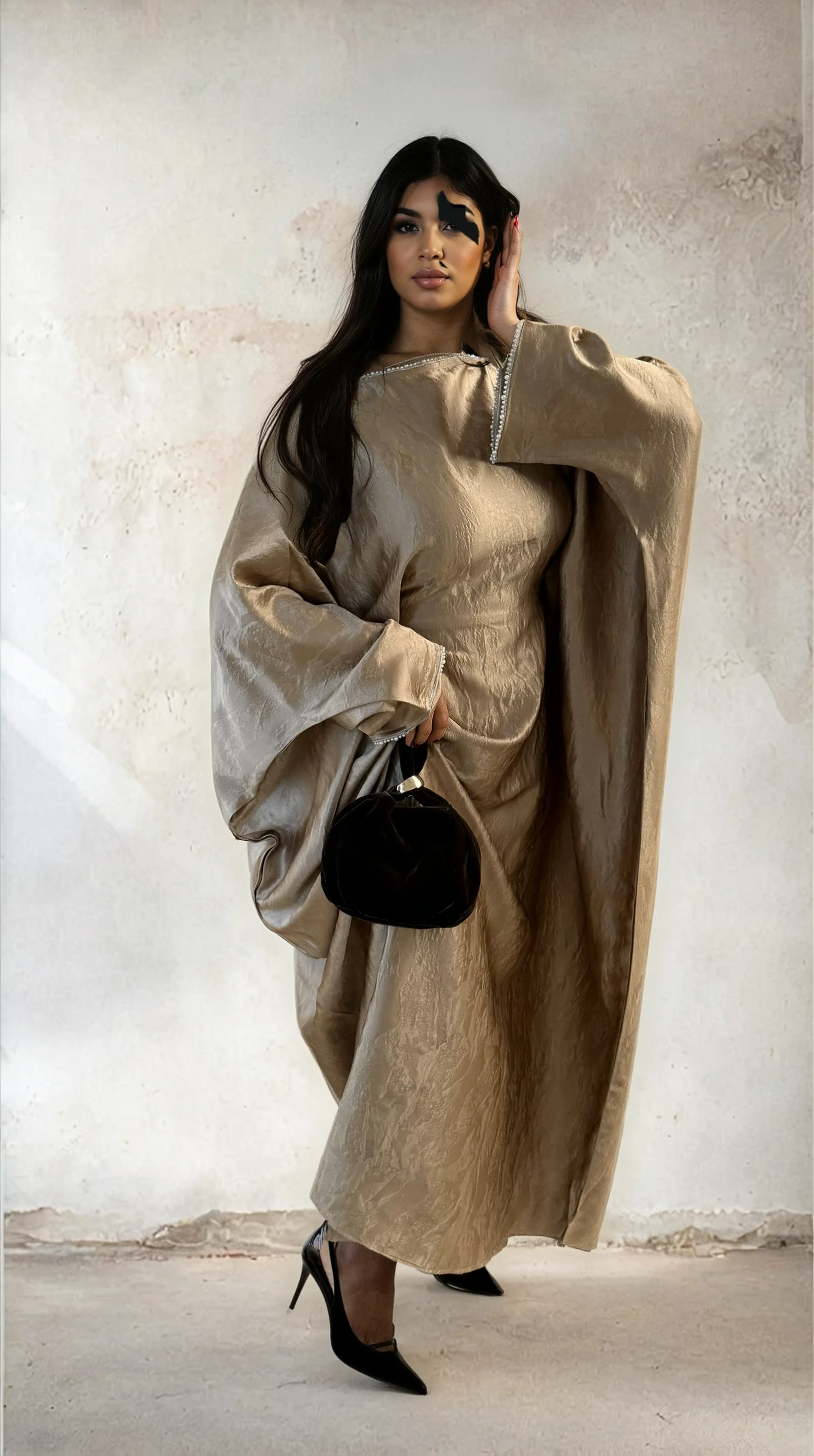 LEINA ABAYA JURK | TAUPE