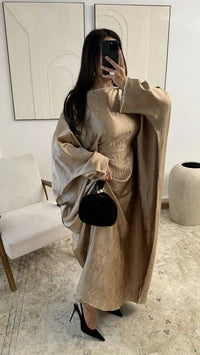 LEINA ABAYA JURK | TAUPE
